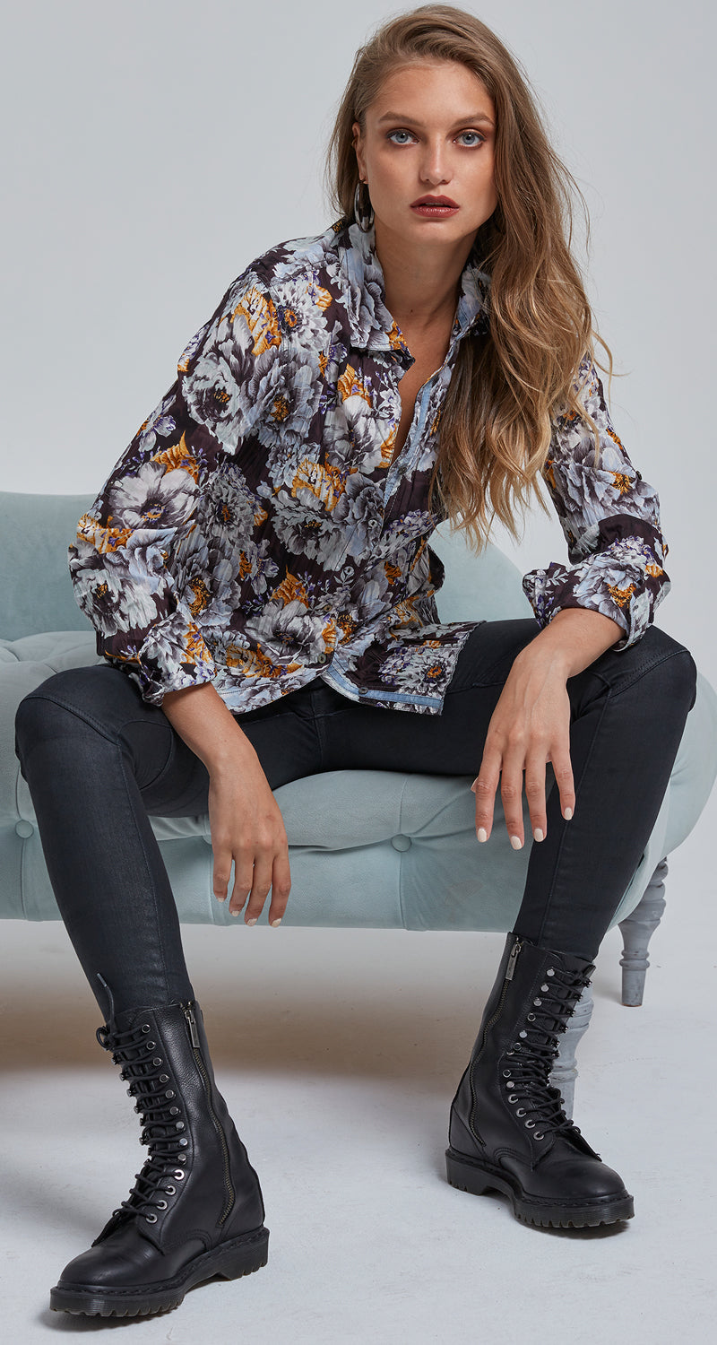 SMOKEY BOUQUET BUTTON DOWN SHIRT