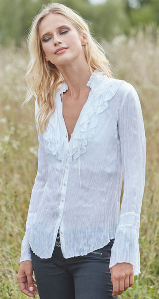リテン　LIten Sucre Frill Blouse Liten Sucre Frill Blouse ホワイト